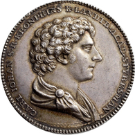 Medaillen Alle Welt: Schweden, Karl XIV. 1818-1844: Silberne Preismedaille O. J. (1810-1818), Stempe - Ohne Zuordnung