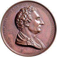 Medaillen Alle Welt: Schweden: Karl XIV. Johann, (Karl III. Johann In Norwegen), 1818-1844: Bronze-G - Non Classés