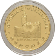 Medaillen Alle Welt: Singapur: Goldmedaille 1981, VICTORIA MEMORIAL HALL, Gold 999,9, 27,89 Mm, 15,5 - Ohne Zuordnung