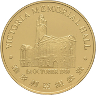 Medaillen Alle Welt: Singapur: Goldmedaille 1981, VICTORIA MEMORIAL HALL, Gold 999,9, 27,89 Mm, 15,5 - Ohne Zuordnung