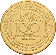 Medaillen Alle Welt: 100 Jahre Olympische Spiele 1896-1996: Historische Sonderprägung Kostbarer Meda - Ohne Zuordnung