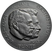 Medaillen Deutschland: Karlsruhe: Einseitige Eisengussmedaille 1957, Auf Karl Bunte (1879-1944), Deu - Sonstige & Ohne Zuordnung