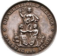 Medaillen Deutschland - Geographisch: Hamburg Und Altona: Silbermedaille O. J. (Gravur 1869) Von J. - Sonstige & Ohne Zuordnung