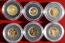 Alle Welt  - Anlagegold: Lot 6 Goldmünzen, überwiegend Motiv Fußball-Weltmeisterschaft Südafrika 201 - Other & Unclassified