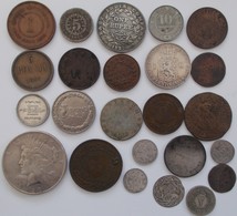 Alle Welt: Kleines Lot 24 Ausgewählte Münzen, Dabei Unter Anderem: Straits Settlement 1 Cent 1883; E - Sonstige & Ohne Zuordnung