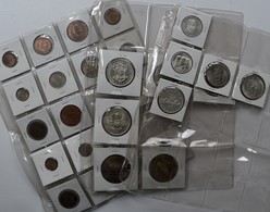 Alle Welt: Kleine Sammlung Diverser Münzen Aus Aller Welt, Auch Ein Paar Silbermünzen Dabei. - Other & Unclassified