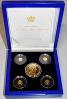 British Commenwealth - Anlagegold: Set 5 Münzen Zum 90. Geburtstag Her Majesty Queen Elizabeth II. D - Other & Unclassified