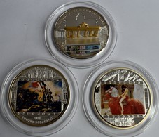 Cook Inseln: Lot 3 Münzen, Dabei: 25 Dollars 2009 (KM# 1584) Fall Der Berliner Mauer/Brandenburger T - Cookinseln