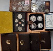 Kanada: Kleine Sammlung Kanada, Dabei: 5 Holzboxen Mit Je 4 Gedenkmünzen Zur Olympiade Montreal, 1 X - Canada