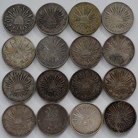 Mexiko: Lot 16 Münzen, Dabei: 13 X 8 Reales 1835 - 1892, KM# 377, 7 Davon Aus Mexiko City (Mo), Sowi - Mexiko