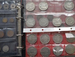 Frankreich: Ein Album Und Ein Paar Lose Blätter Mit Diversen Münzen Aus Frankreich, Dabei Einge 5 Fr - Autres & Non Classés