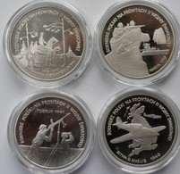 Polen: Lot 4 X 100.000 Zlotych 1991, Serie Zweiter Weltkrieg, 4 Verschiedene Motive, KM# Y 235 Bis 2 - Polen