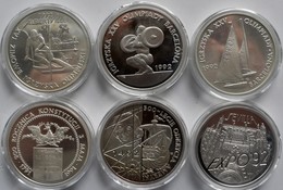 Polen: Lot 6 X 200.000 Zlotych 1991 - 1992, 6 Verschiedene Motive, KM# Y 218/226/228/230/231/241. Je - Pologne