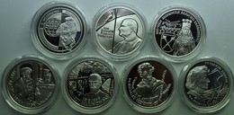 Polen: Lot 7 X 10 Zlotych 1999: NATO (KM# 359), Papst / Pilger (KM# 360), Uni Krakau (KM# 362), Jan - Polen