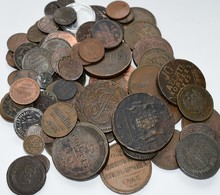 Russland: Zarenreich: Lot Von 79 Groß- Und Kleinbronzemünzen, Meist Anfang 18. Bis 1917, Z.T. Selten - Russia