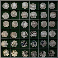 Russland: Sammlung 36 X 2 Rubel 1994-2000 Aus Silber, KM# Y342 - 584. Dabei Auch Münzen Aus Der Seri - Russie