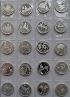 Russland: Sammlung 20 X 1 Rubel 1997 + 1998, Serie 850 Jahre Moskau Sowie Olympische Spiele / Sport. - Rusland