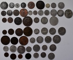 Spanien: Königreich Bis 1930: Über 50 Diverse Münzen Lautend Auf Maravedis, Centimos, Real, Escudo B - Autres & Non Classés