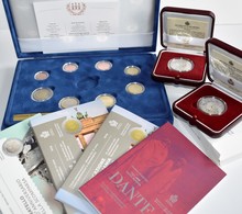 San Marino: Kleines Lot Euromünzen, Beinhaltet Folgende Münzen: 2 Euro Gedenkmünzen: 2015 Dante, 201 - San Marino