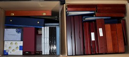 Zubehör: Holzboxen, Lindnerboxen, Münzenalben, Münzkoffer. Auf 2 Kartons Verteiltes Zubehör, Zwar Be - Supplies And Equipment