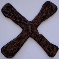 Varia, Sonstiges: PRIMITIVGELD: Katanga-Kreuz In X-Form Aus Kupfer, Kongo, 459g, Ca. 18,5 Cm. - Sonstige & Ohne Zuordnung