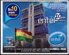 Bolivia 2018 - 19-04-2020 Prepago ENTEL MOVIL. Edificio: La Casa Grande Del Pueblo. - Bolivie