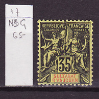 Anjouan - Comores 1900-07 Y&T N°17 - Michel N°17 Nsg - 35c Type Sage - Nuevos