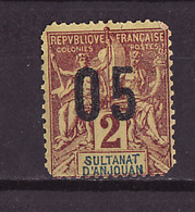 Anjouan - Comores 1900-07 Y&T N°20A - Michel N°111 * - 05s2c Type Sage - Unused Stamps