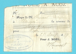 BRASSERIE BRASSEUR ET MOULINS A VAPEUR /  J. NOEL /  ACOZ  1887  (1715) - 1800 – 1899
