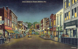 Sharon State Street At Night - Altri & Non Classificati