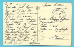 Kaart  Met Stempel BELGIQUE / BELGIE 4 (noodstempel) - Fortune Cancels (1919)