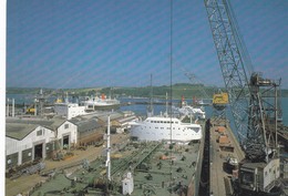 Postcard Falmouth Docks Cornwall [ Shipping Interest ] My Ref  B23346 - Falmouth