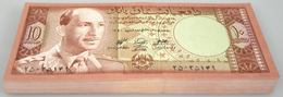 Afghanistan: Bundle With 100 Banknotes 10 Afghanis SH1340 (1961) With Portrait Of King Muhammad Zahi - Afghanistán