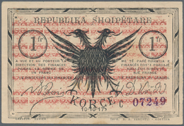 Albania / Albanien: 1 Frang 10.10.1917 P. S146, Used With One Vertical Fold And Light Handling / Din - Albanië