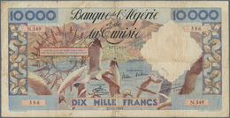 Algeria / Algerien: Banque De L'Algérie Et De La Tunisie 10.000 Francs 1957, P.110, Still Nice With - Algerien