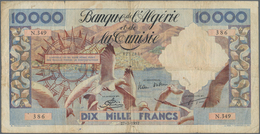 Algeria / Algerien: Banque De L'Algérie Et De La Tunisie 10.000 Francs 1957, P.110, Still Nice With - Algérie