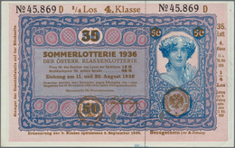 Austria / Österreich: Donaustaat Set With 3 Notes With Lottery Overprint On 50 Schilling 1923 P. S15 - Oesterreich