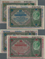 Austria / Österreich: Donaustaat Set With 4 Lottery Overprint On 20 Schilling 1923 P. S152b, After W - Oostenrijk