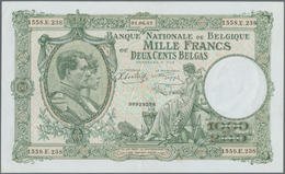 Belgium / Belgien: Large Size Note 1000 Francs = 200 Belgas 1942 P. 110 In Nice Condition With Only - Autres & Non Classés