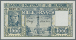 Belgium / Belgien: 1000 Francs 1944, P.128b, Minor Ruyts Spots At Upper Margin, Otherwise Perfect. C - Sonstige & Ohne Zuordnung