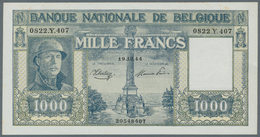 Belgium / Belgien: 1000 Francs 1944, P.128b, Minor Ruyts Spots At Upper Margin, Otherwise Perfect. C - Autres & Non Classés