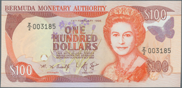 Bermuda: 100 Dollars 1996 P. 45r, Replacement Note Prefix Z/2, In Condition: UNC. - Bermudas
