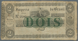 Brazil / Brasilien: Imperio Do Brasil 2 Mil Reis D. 1833 (1843-60), P.A220, Highly Rare Note Of The - Brasile
