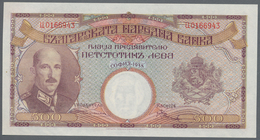 Bulgaria / Bulgarien: 500 Leva 1938 P. 55, In Crisp Original Condition With Only Light Handling In P - Bulgaria