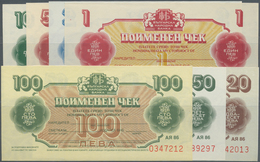 Bulgaria / Bulgarien: Set With 7 Banknotes Of The Foreign Exchange Certifacte Series 1986 With 1, 2, - Bulgarien