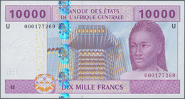 Cameroon / Kamerun: Set Of 5 Notes Central African States Containing 4x Cameroon (letter "U") 1000, - Camerún