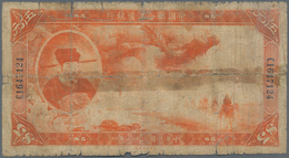 China: Highly Rare 5 Dollars 1938 Federal Reserve Bank Of China (Japanese Puppet Bank), P.J56a In Al - Chine