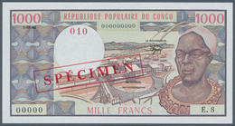 Congo / Kongo: République Populaire Du Congo 1000 Francs 1982 SPECIMEN P.3es In Perfect UNC Conditio - Ohne Zuordnung