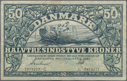 Denmark  / Dänemark: 50 Kroner 1942 P. 32d In Condition: VF. - Danemark