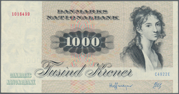 Denmark  / Dänemark: 1000 Kroner 1992 P. 53, Used With Center Fold, Pressed But Strong Paper And Ori - Danimarca